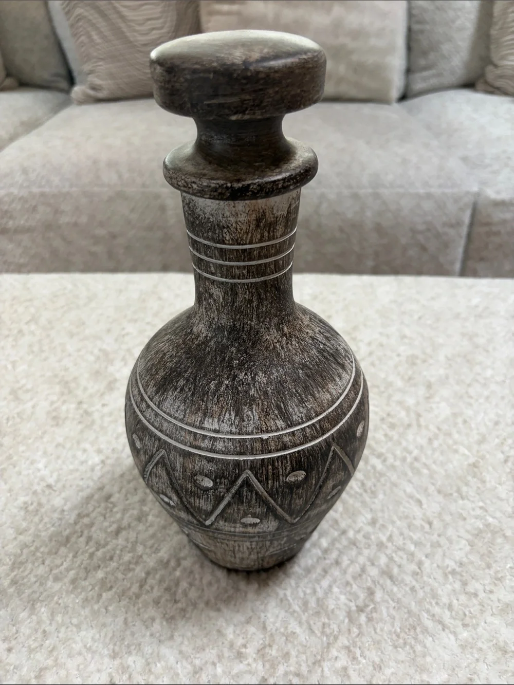 Rustic Gray Decorative Vase - Home Accents